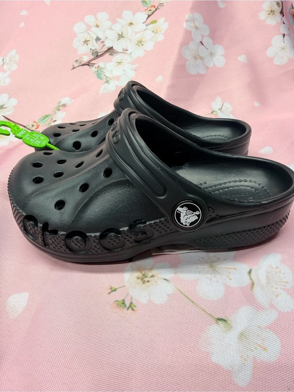 NWT CROCS Kids' Classic Clog - Black Sz C10